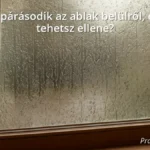 Ablak belső párásodása vízcseppekkel