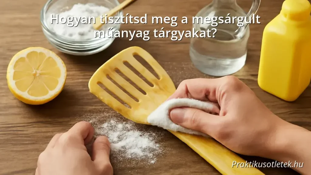 Természetes tisztítás házi módszerekkel megsárgult műanyag tárgyakon